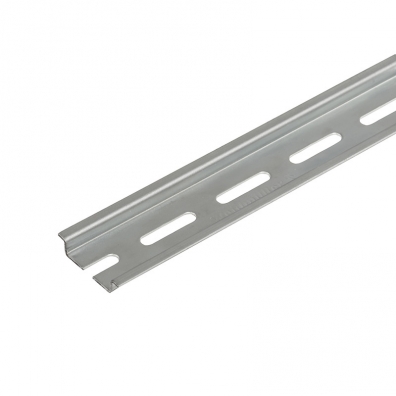 DIN Rail TS35 Perforated galvanised Steel l=245 mm